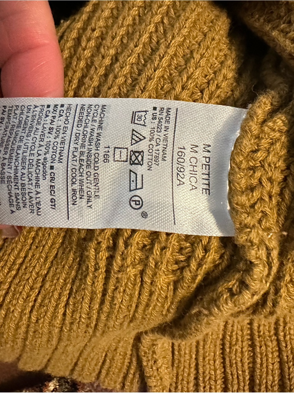 Old Navy Women’s M Petite Olive Green Cable Knit Turtleneck Sweater 100% Cotton - Picture 4 of 6